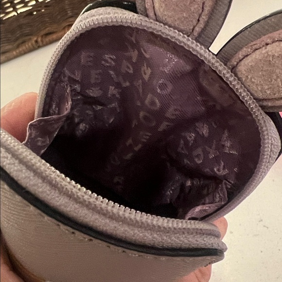 Kate Spade Gray Bunny Ear Mini Bag / bag charm / card holder NWT - Picture 9 of 16